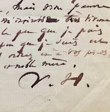 Victor HUGO - Lettre