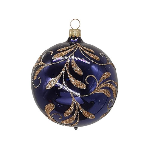 Boules noël 6cm bleu - de, Ø