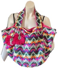 Sac de plage imprimé TEXTO by Lollipops Paris état comme neuf