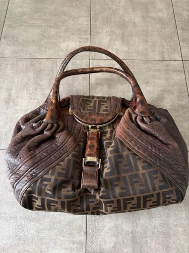 Fendi handbag spy - handbag, canvas