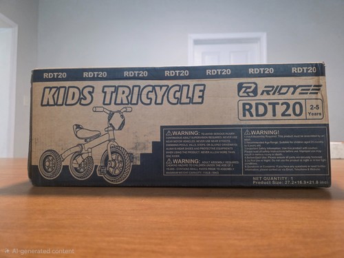 Foldable tricycle and - 3-in-1,