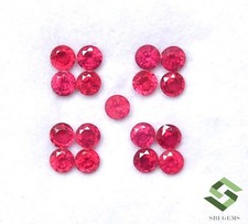 3 MM Naturel Rubis Rond Coupe Lot 19 Pièces 3.21 Cts Calibré Ample Gemmes Gf