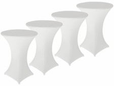4 housses extensibles et écologique pour table haute mange-debout - Infactory
