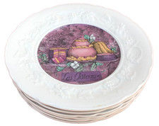 6 assiettes à dessert