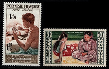 POLYNÉSIE : Poste Aérienne n° 1 + 2, Neufs ** = Cote 27 € / Lot Timbres DOM-TOM