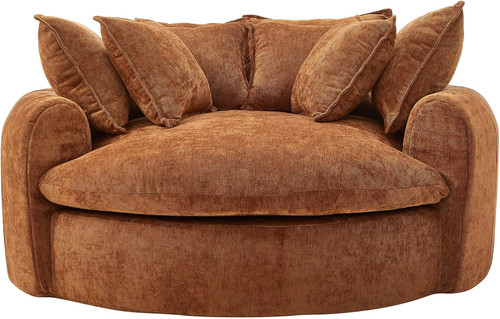 Modern round chaise sofa - round,