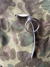 WW2 US MKII Pineapple Grenade Metal Spoon + Ring / Cuillère Goupille Métal #8