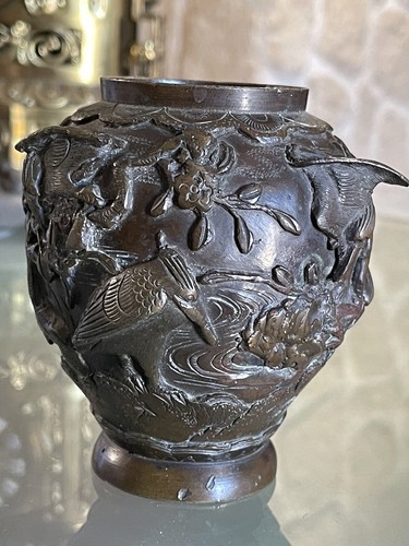 Petit vase bronze indochine - petit,