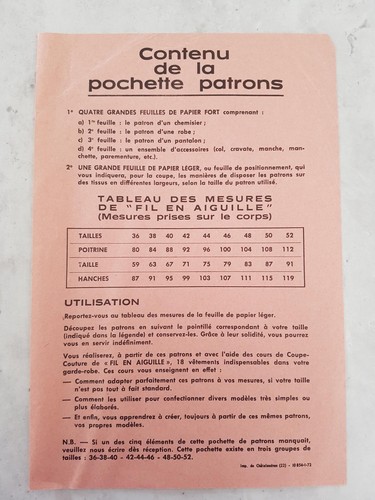 Lots patrons vintage - de,