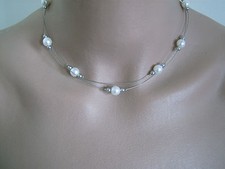 Collier Blanc/Gris