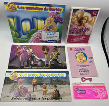 Lot catalogues Barbie années 70-80 + trousse Club + clé cœur Mattel parfait état