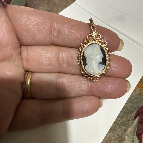 Pendentif ancien 18k - en,