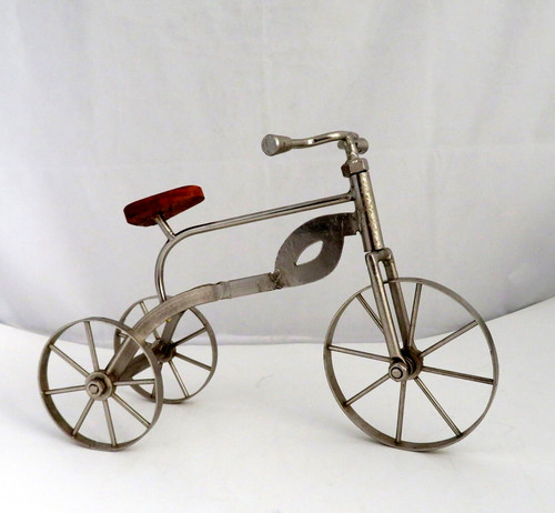 Hand made steel - made, tricycle