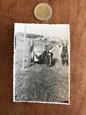 photographie ancienne de moto numéro 8 side car 