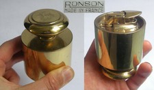 ANCIEN Briquet de table RONSON en laiton POIDS DE BALANCE Feuerzeug encendedor 