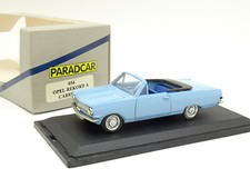 Paradcar 1/43 - Opel Rekord A Cabriolet Bleue