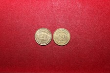 lot de 2 monnaies de 50
