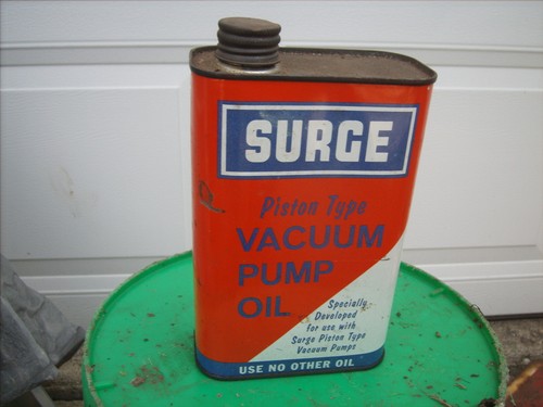 Vintage surge vacuum pump oil - vintage,
