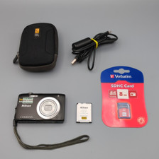 Nikon CoolPix S2600 14,0Mp Digital Compact Camera Black 5x, Charger, SD, READ