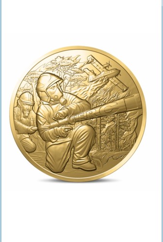 Médaille merci aux - médaille, "merci