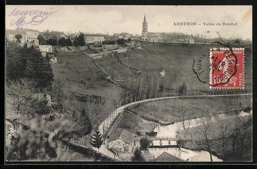 Cpa nontron vallée - nontron,,