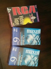 3 Blank VHS Tapes (Sealed)