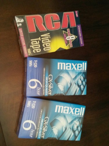 Blank vhs tapes - vhs, (sealed)