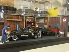 Model art co-branded Liberty 64 1/64 garage scene shelf car model display box