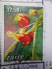 ZAIRE timbre 1167, PLANTES