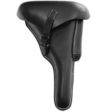 WW2 WWII - Reproduction Holster P08 Luger Allemand de Marine - Couleur Noire