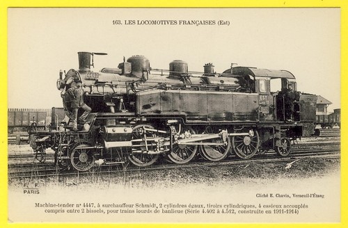 Cpa locomotive reseau est - cpa,