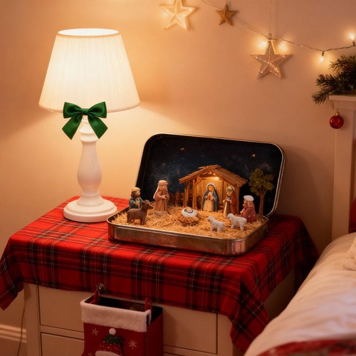 Mini crèche noël - crèche, avec