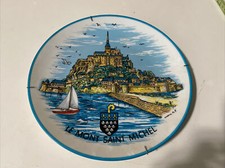 Ancienne Assiette Decorartive Le Mont Saint Michel Limoges France Deco Vintage