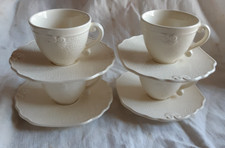 QUATRE TASSES ET SOUS TASSES  1991 MODELE HORTENSE GENEVIEVE LETHU