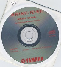 (CD113) CD MANUEL ATELIER MOTO YAMAHA FZ1-N(V) / FZ1-S(V)  2006