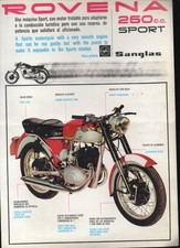 (moto)  vieux papiers publicité;  ROVENA 250 cc sport   (P46577)
