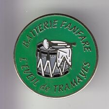 RARE PINS PIN'S .. MUSIQUE FANFARE ORCHESTRE TAMBOUR EVEIL DE TRAMAYES 71 ~DE