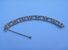 Joli 1900 Art Nouveau 14K Or Asian Chinois Japonnais I Love You Bracelet