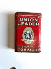 Ancienne Boîte paquet Tabac UNION LEASER Smoking Tobacco ww2 US ?