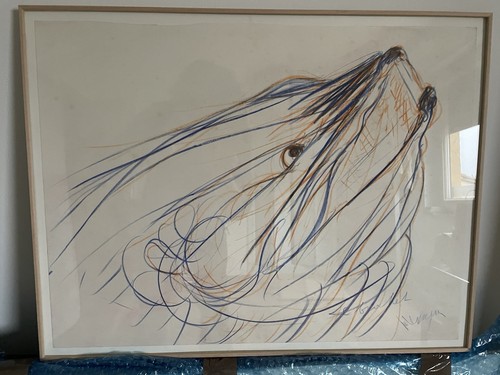 Grand dessin crayon couleur