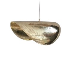 Suspension design or croissant DEL suspension plafonnier luxe moderne
