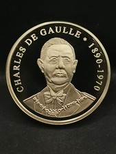 MEDAILLE 30 mm CHARLES DE GAULLE / LES PRESIDENTS FRANCAIS