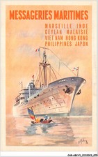 CAR-ABCP1-0040 - BATEAU - MESSAGERIES MARITIMES - MARSEILLE - INDE - GEYLAN -