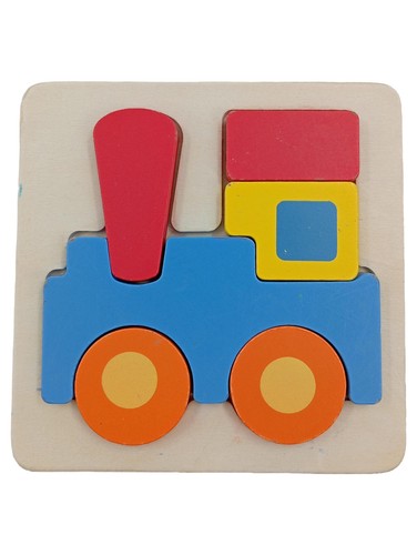 Puzzle bois train - en,