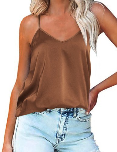 Débardeur satin femme camis - débardeur,