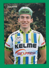 CYCLISME carte cycliste JESUS ROSADO équipe KELME 1990 Signée