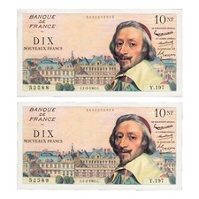 France - 2 billets 10 NF