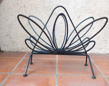 VINTAGE PORTE REVUE EN FER FORGE 