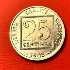 #4512 - 25 centimes Patey 1903 SUP