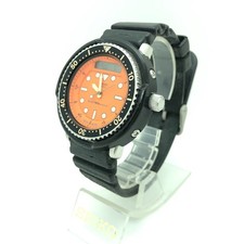 [w2233] SEIKO H558-500A Hybrid diver ARNIE Orange dial ANA-DIGI New batterie EX
